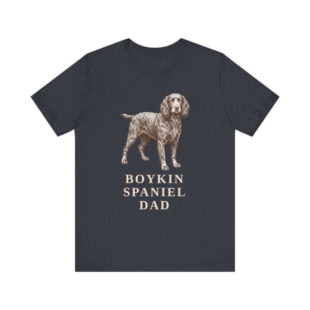 Boykin Spaniel Dad Shirt, Vintage Dog Sketch Tee, Dog Dad Gift Boykin Spaniel Dad Shirt, Vintage Dog Sketch Tee, Dog Dad Gift