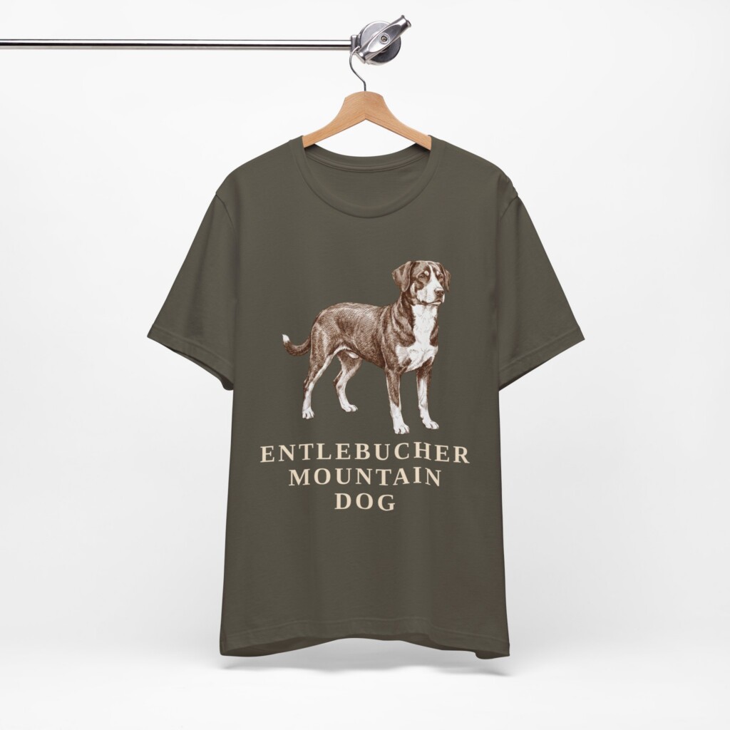 Entlebucher Mountain Dog Shirt, Vintage Dog Sketch Tee, Dog Lover Gift
