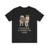 Finnish Lapphund Dad Shirt, Vintage Dog Sketch Tee, Dog Dad Gift Finnish Lapphund Dad Shirt, Vintage Dog Sketch Tee, Dog Dad Gift