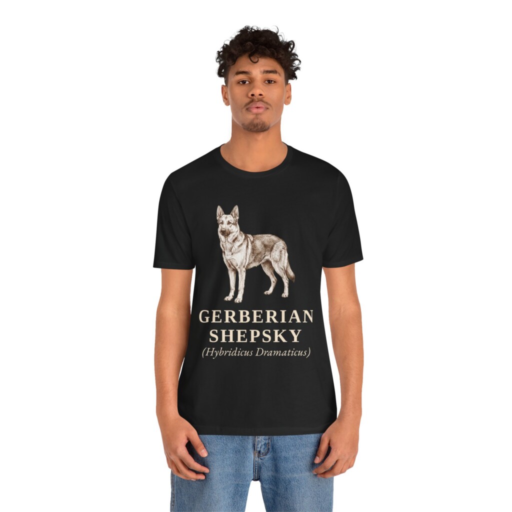 Gerberian Shepsky Latin Shirt, Vintage Dog Sketch Tee, Dog Latin Gift Gerberian Shepsky Latin Shirt, Vintage Dog Sketch Tee, Dog Latin Gift