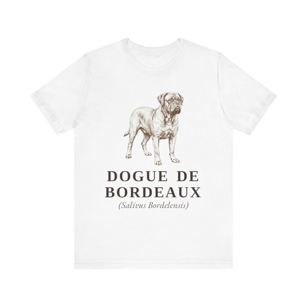 Dogue de Bordeaux Latin Shirt, Vintage Dog Sketch Tee, Dog Latin Gift