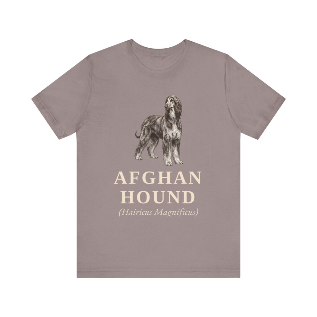 Afghan Hound Latin Shirt, Vintage Dog Sketch Tee, Dog Latin Gift