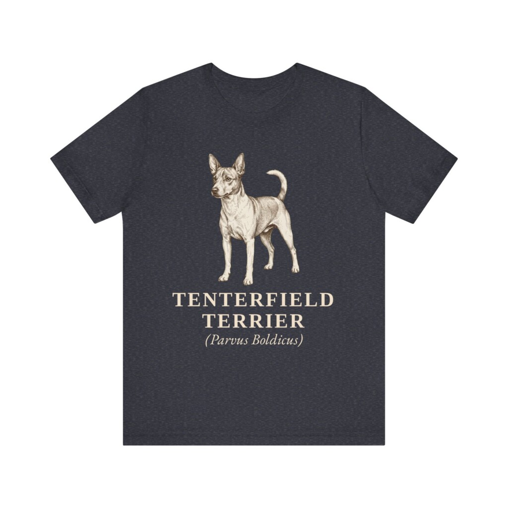 Tenterfield Terrier Latin Shirt, Vintage Dog Sketch Tee, Dog Latin Gift