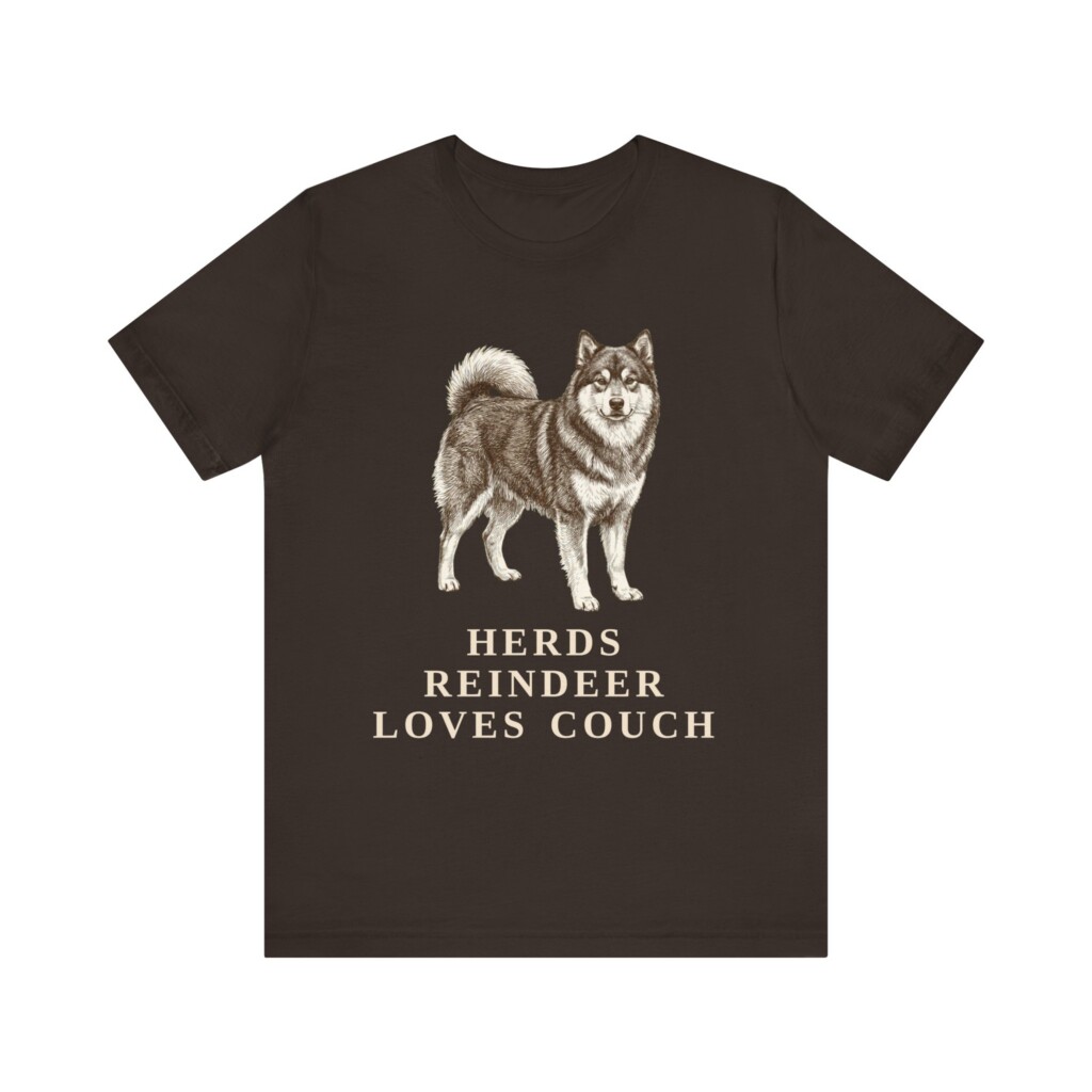 Finnish Lapphund Humor Shirt, Vintage Dog Sketch Tee, Dog Humor Gift