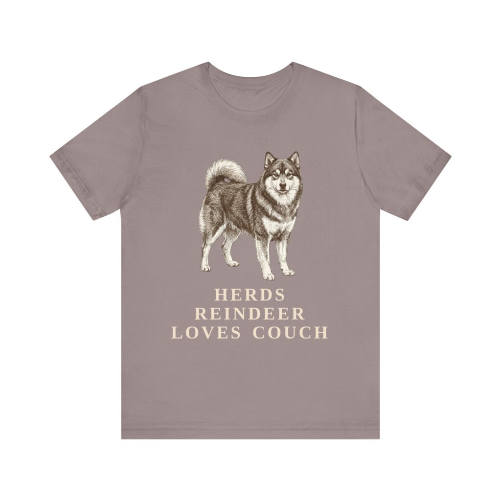 Finnish Lapphund Humor Shirt, Vintage Dog Sketch Tee, Dog Humor Gift
