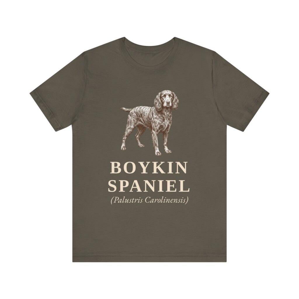 Boykin Spaniel Latin Shirt, Vintage Dog Sketch Tee, Dog Latin Gift