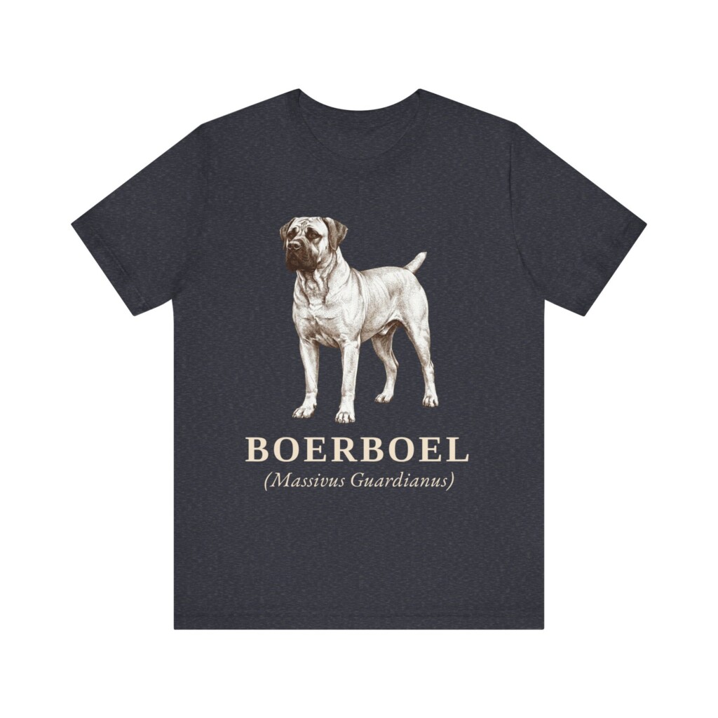 Boerboel Latin Shirt, Vintage Dog Sketch Tee, Dog Latin Gift