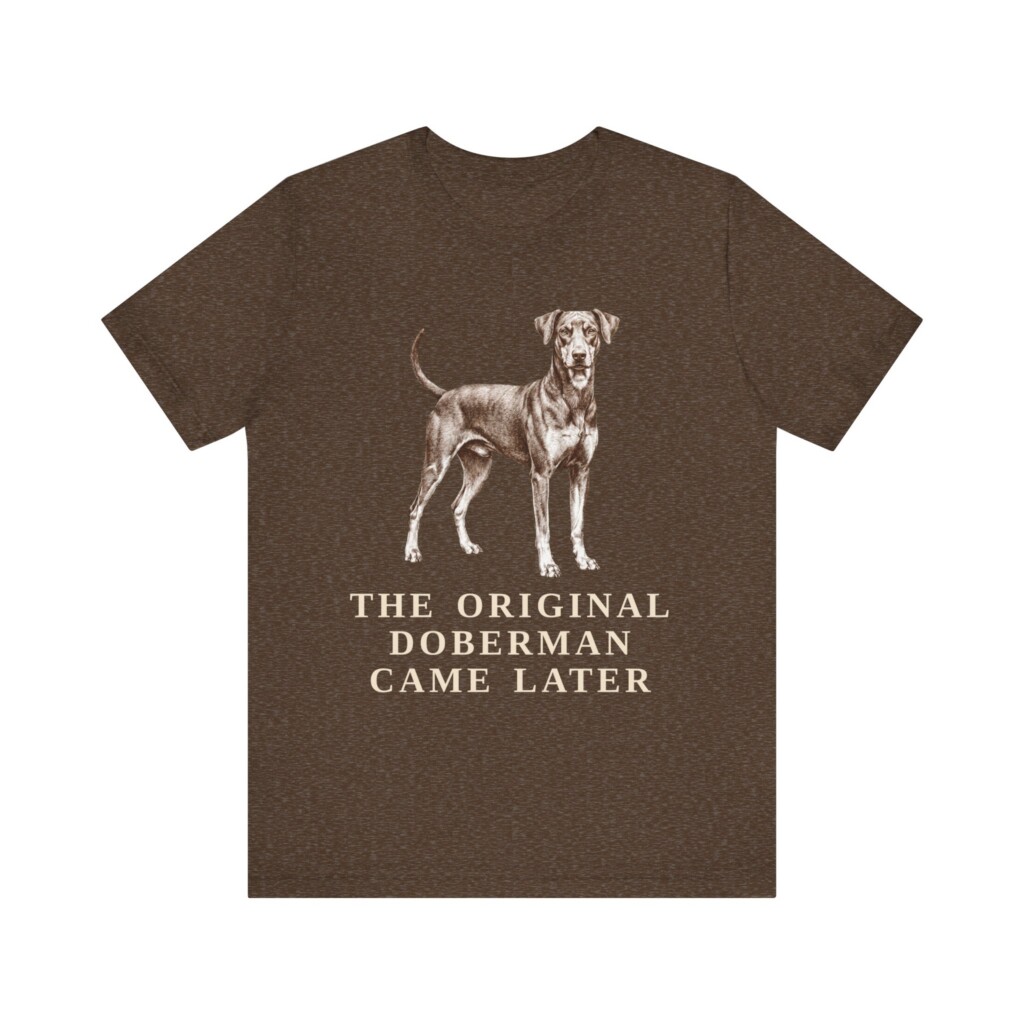 German Pinscher Humor Shirt, Vintage Dog Sketch Tee, Dog Humor Gift