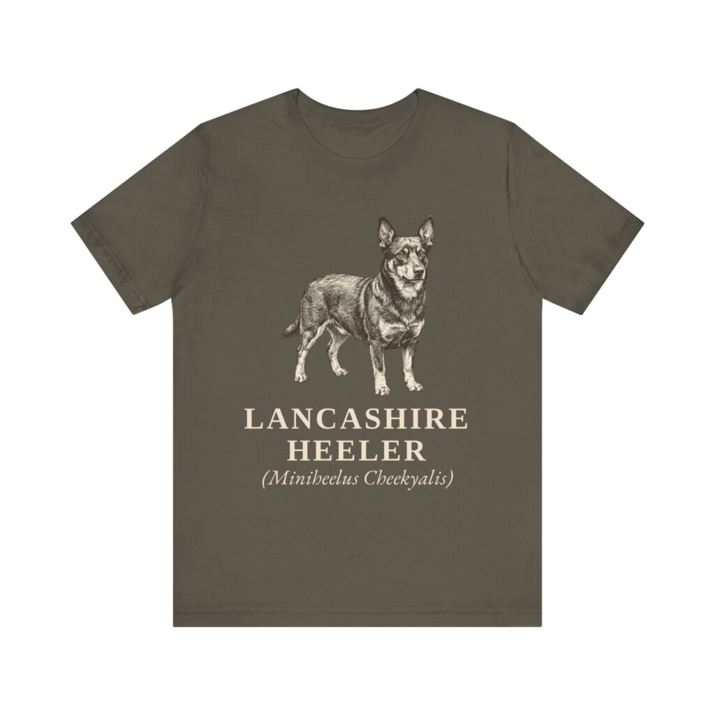 Lancashire Heeler Latin Shirt, Vintage Dog Sketch Tee, Dog Latin Gift