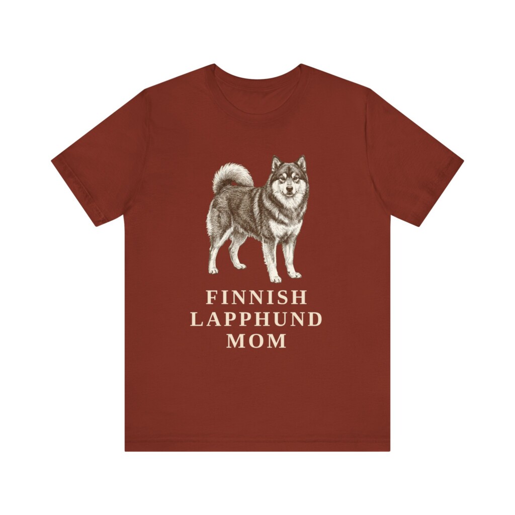 Finnish Lapphund Mom Shirt, Vintage Dog Sketch Tee, Dog Mom Gift