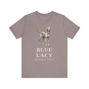 Blue Lacy Latin Shirt, Vintage Dog Sketch Tee, Dog Latin Gift