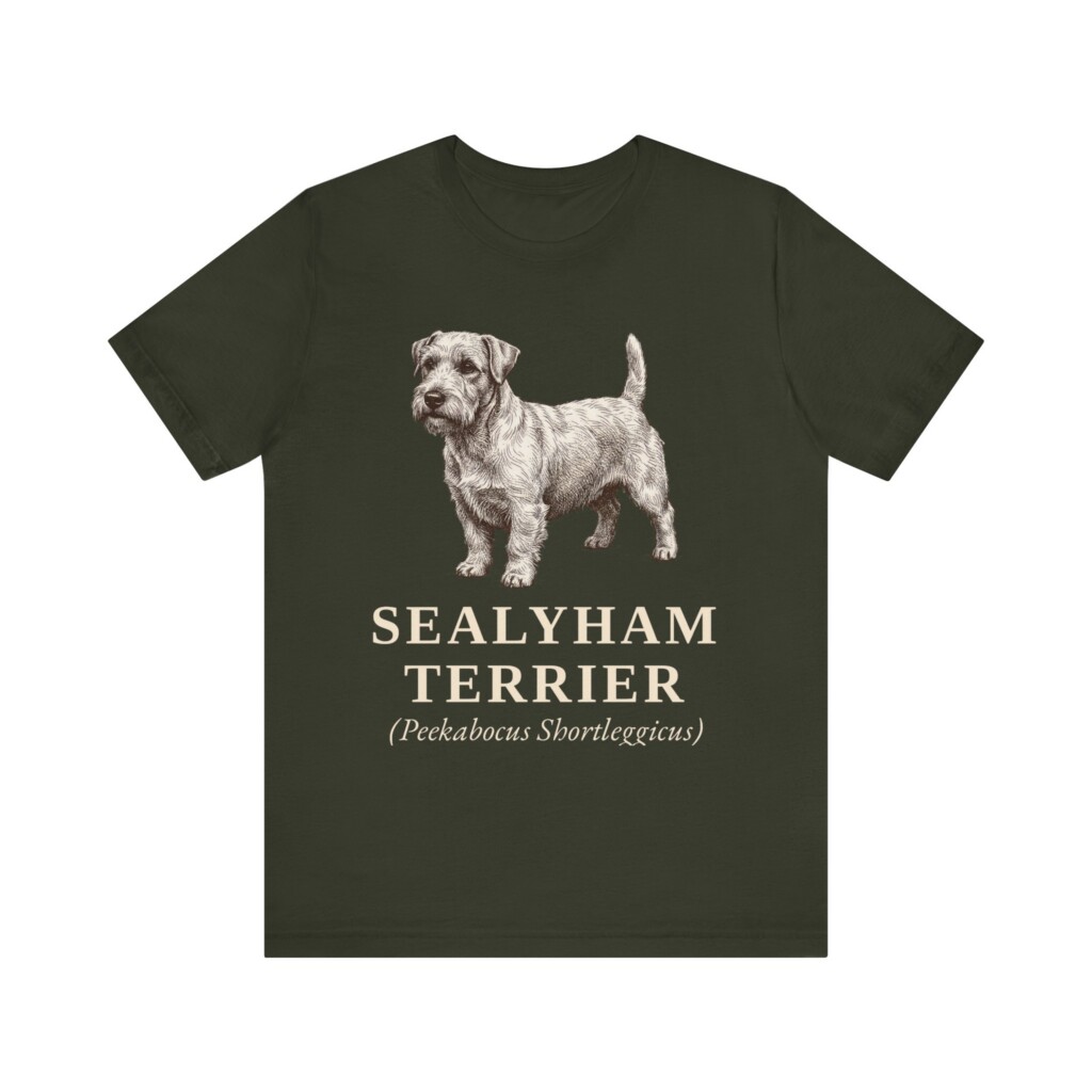 Sealyham Terrier Latin Shirt, Vintage Dog Sketch Tee, Dog Latin Gift