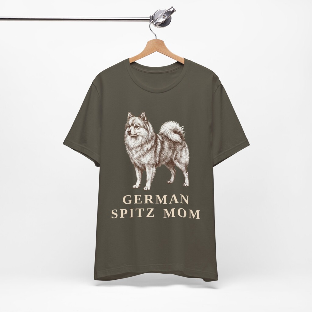 German Spitz Mom Shirt, Vintage Dog Sketch Tee, Dog Mom Gift