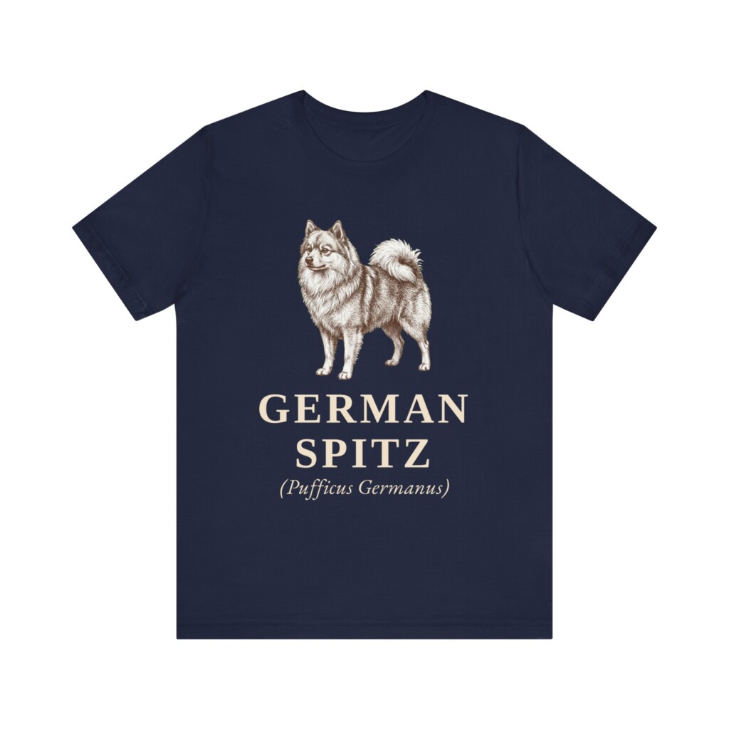German Spitz Latin Shirt, Vintage Dog Sketch Tee, Dog Latin Gift
