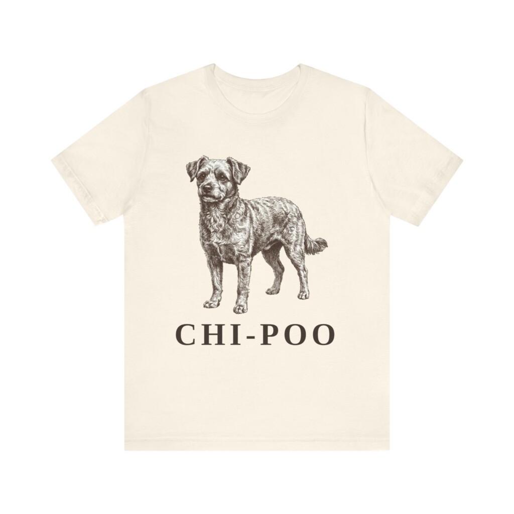 Chi-Poo Shirt, Vintage Dog Sketch Tee, Dog Lover Gift