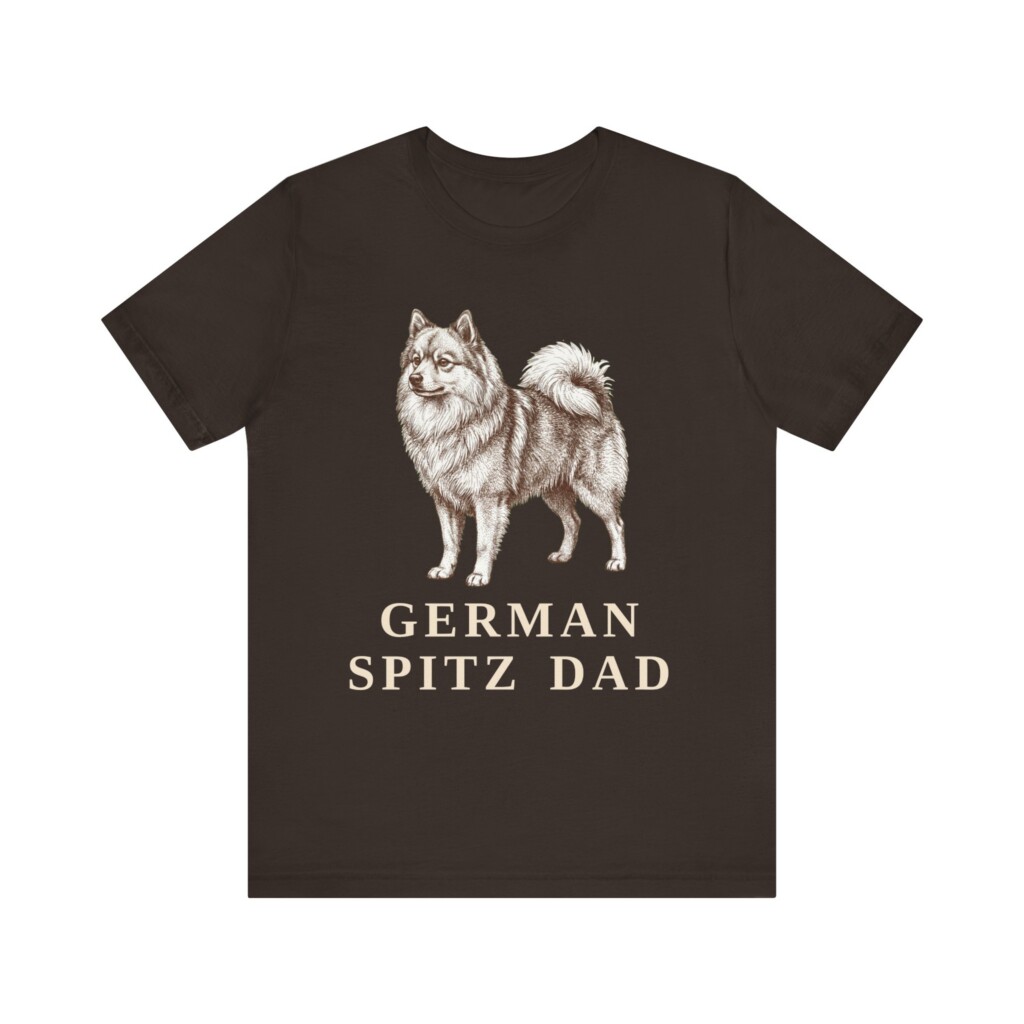 German Spitz Dad Shirt, Vintage Dog Sketch Tee, Dog Dad Gift