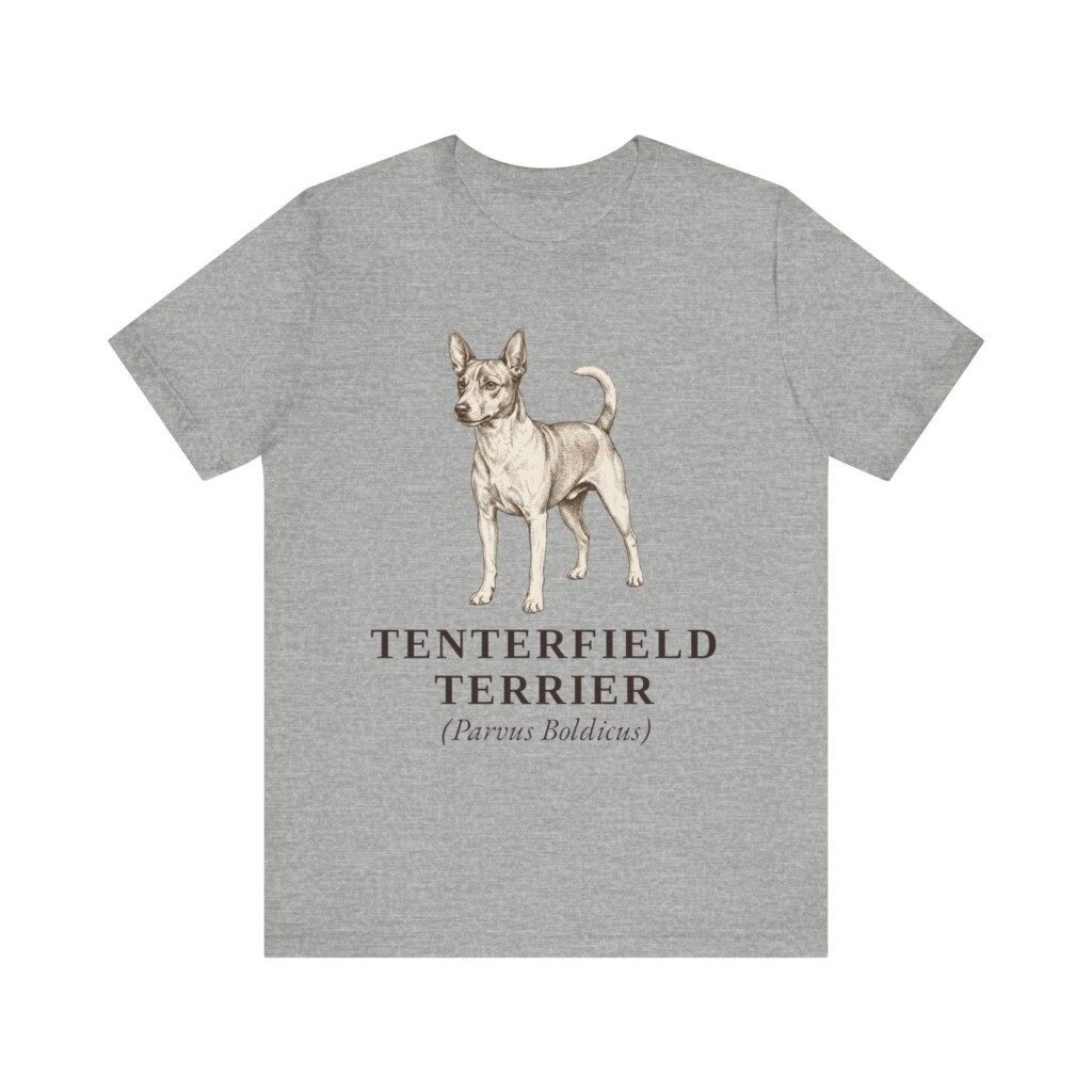 Tenterfield Terrier Latin Shirt, Vintage Dog Sketch Tee, Dog Latin Gift