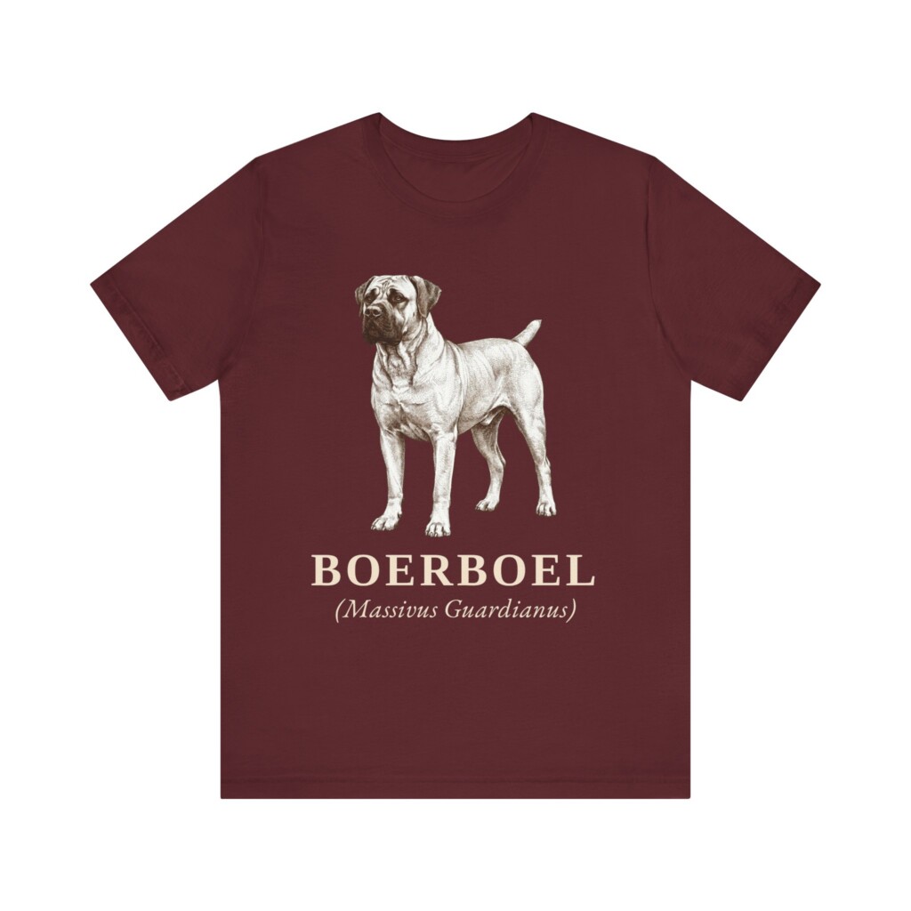 Boerboel Latin Shirt, Vintage Dog Sketch Tee, Dog Latin Gift