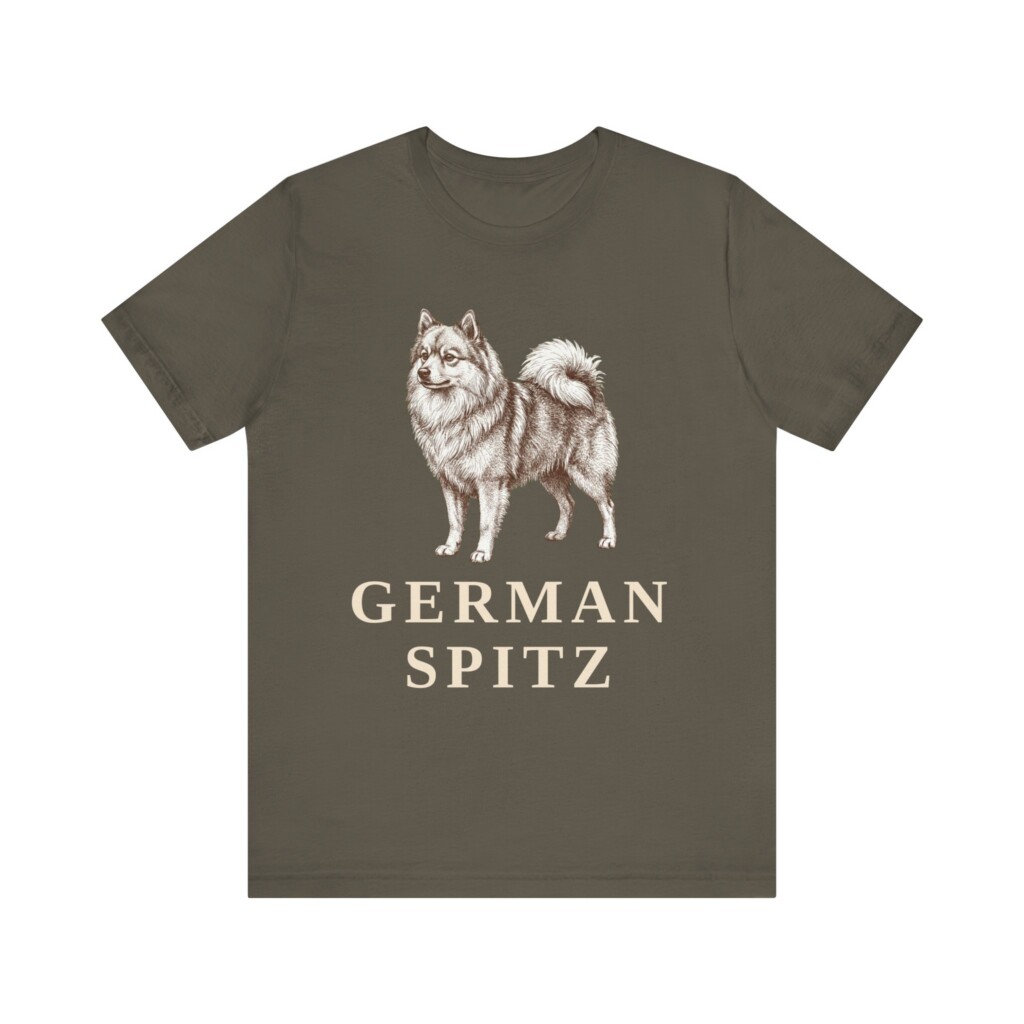 German Spitz Shirt, Vintage Dog Sketch Tee, Dog Lover Gift