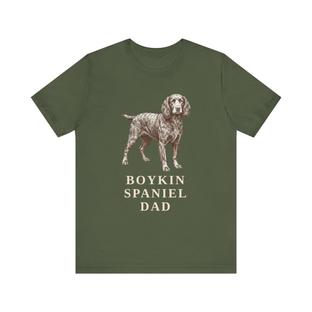 Boykin Spaniel Dad Shirt, Vintage Dog Sketch Tee, Dog Dad Gift Boykin Spaniel Dad Shirt, Vintage Dog Sketch Tee, Dog Dad Gift