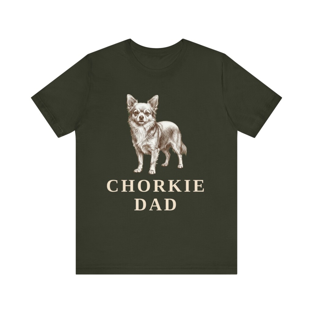 Chorkie Dad Shirt, Vintage Dog Sketch Tee, Dog Dad Gift