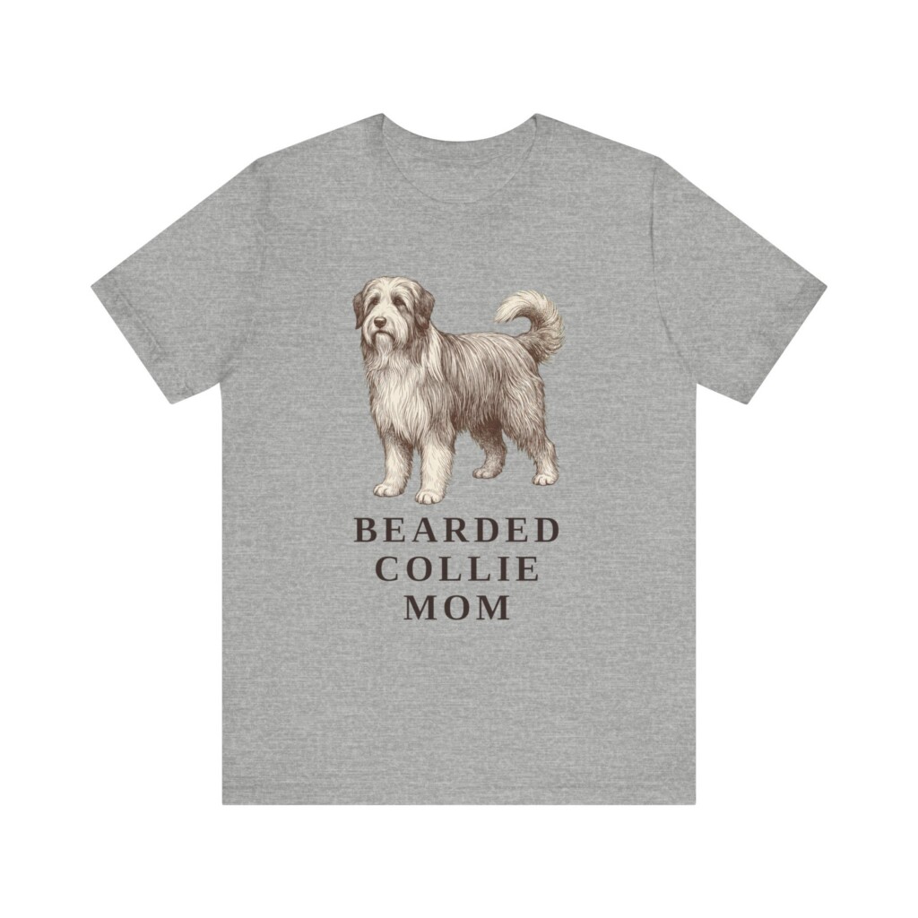 Bearded Collie Mom Shirt, Vintage Dog Sketch Tee, Dog Mom Gift Bearded Collie Mom Shirt, Vintage Dog Sketch Tee, Dog Mom Gift