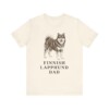 Finnish Lapphund Dad Shirt, Vintage Dog Sketch Tee, Dog Dad Gift Finnish Lapphund Dad Shirt, Vintage Dog Sketch Tee, Dog Dad Gift