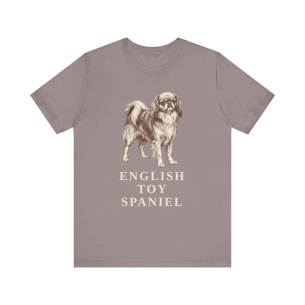 English Toy Spaniel Shirt, Vintage Dog Sketch Tee, Dog Lover Gift English Toy Spaniel Shirt, Vintage Dog Sketch Tee, Dog Lover Gift
