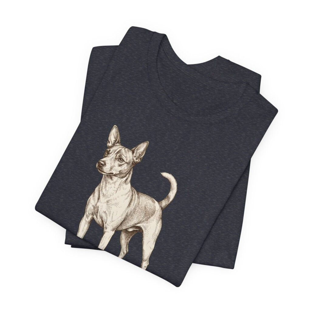 Tenterfield Terrier Latin Shirt, Vintage Dog Sketch Tee, Dog Latin Gift