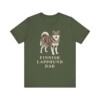 Finnish Lapphund Dad Shirt, Vintage Dog Sketch Tee, Dog Dad Gift Finnish Lapphund Dad Shirt, Vintage Dog Sketch Tee, Dog Dad Gift