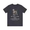 Black and Tan Coonhound Latin Shirt, Vintage Dog Sketch Tee, Dog Latin Gift