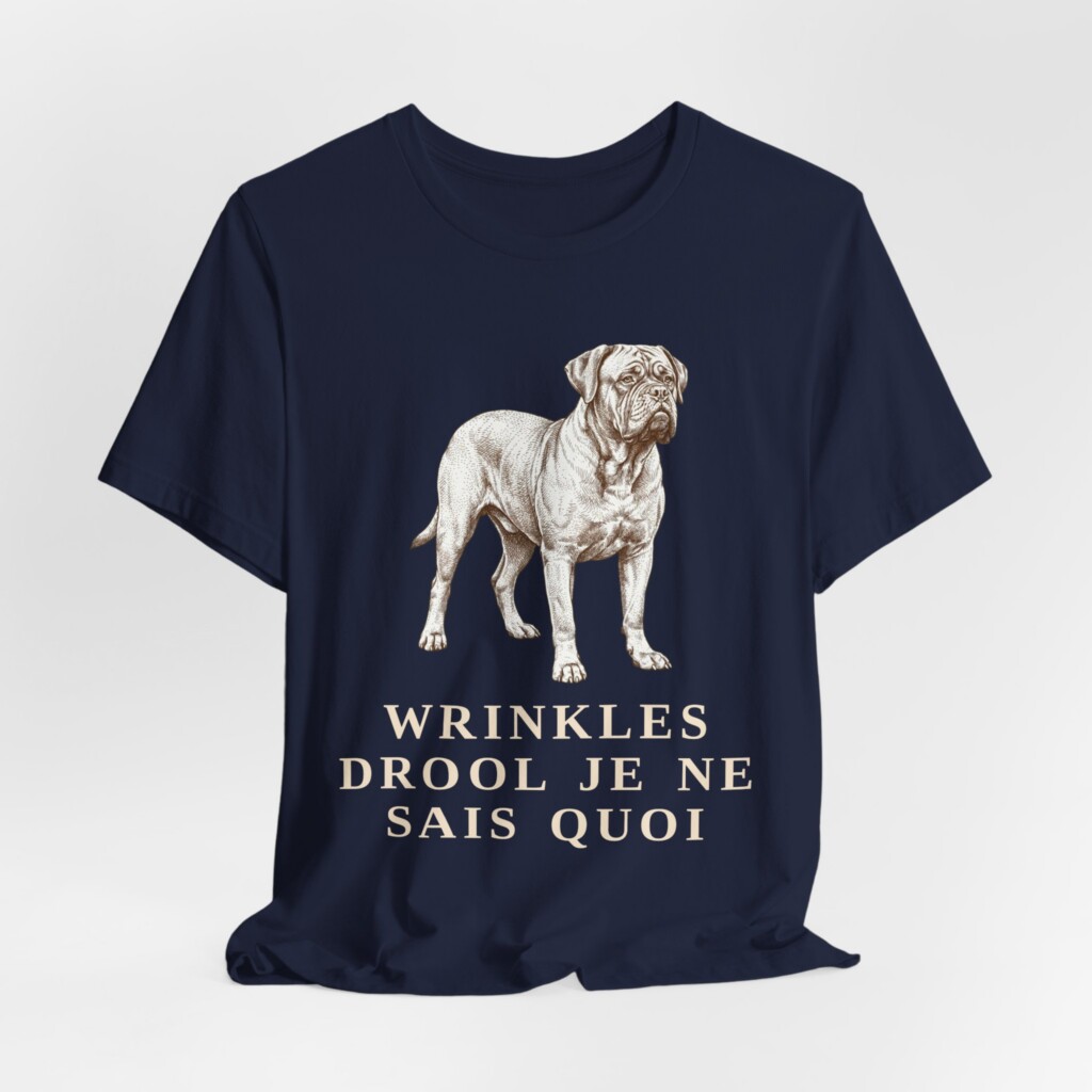 Dogue de Bordeaux Humor Shirt, Vintage Dog Sketch Tee, Dog Humor Gift