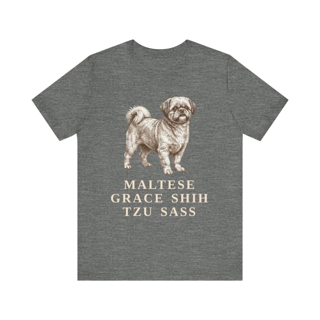 Mal-Shi Humor Shirt, Vintage Dog Sketch Tee, Dog Humor Gift Mal-Shi Humor Shirt, Vintage Dog Sketch Tee, Dog Humor Gift