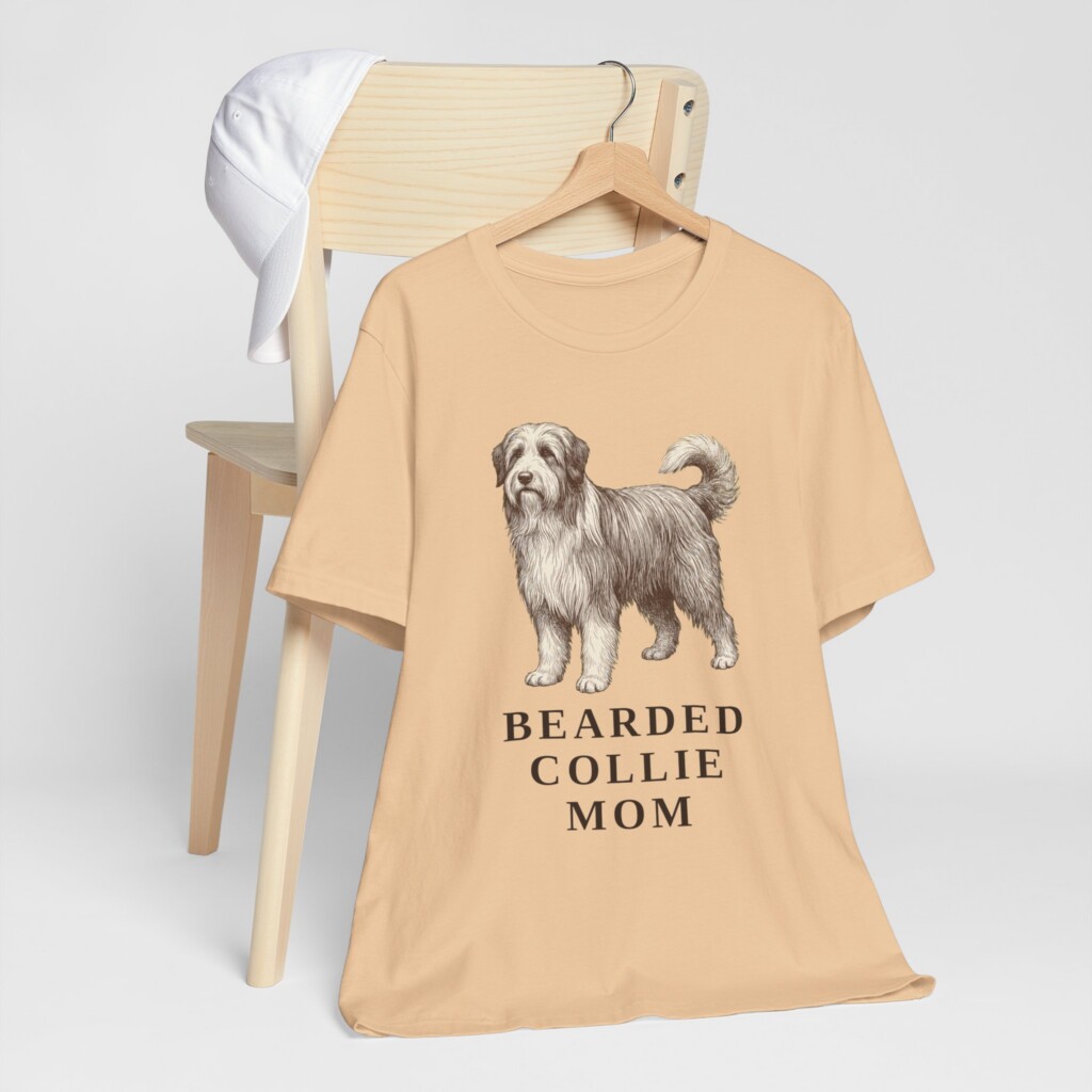 Bearded Collie Mom Shirt, Vintage Dog Sketch Tee, Dog Mom Gift Bearded Collie Mom Shirt, Vintage Dog Sketch Tee, Dog Mom Gift