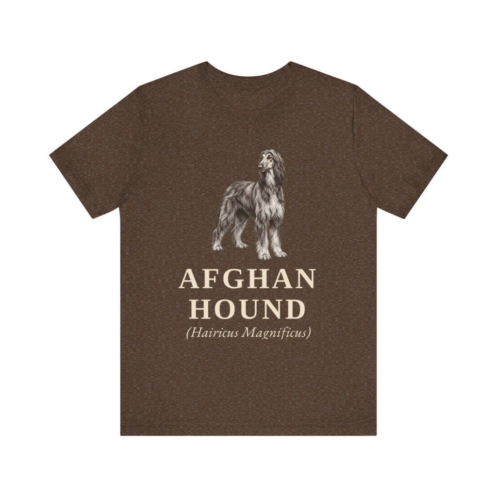 Afghan Hound Latin Shirt, Vintage Dog Sketch Tee, Dog Latin Gift