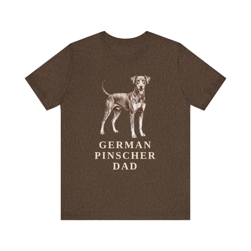 German Pinscher Dad Shirt, Vintage Dog Sketch Tee, Dog Dad Gift