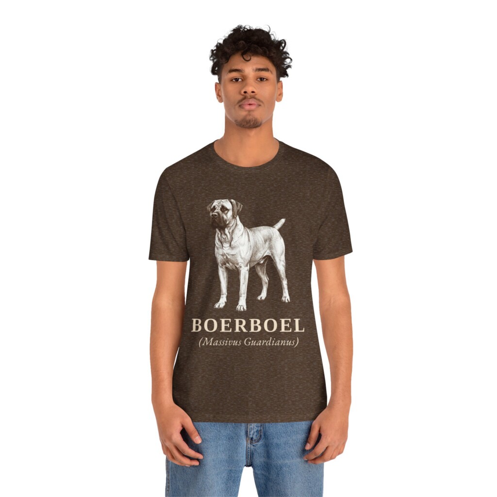 Boerboel Latin Shirt, Vintage Dog Sketch Tee, Dog Latin Gift