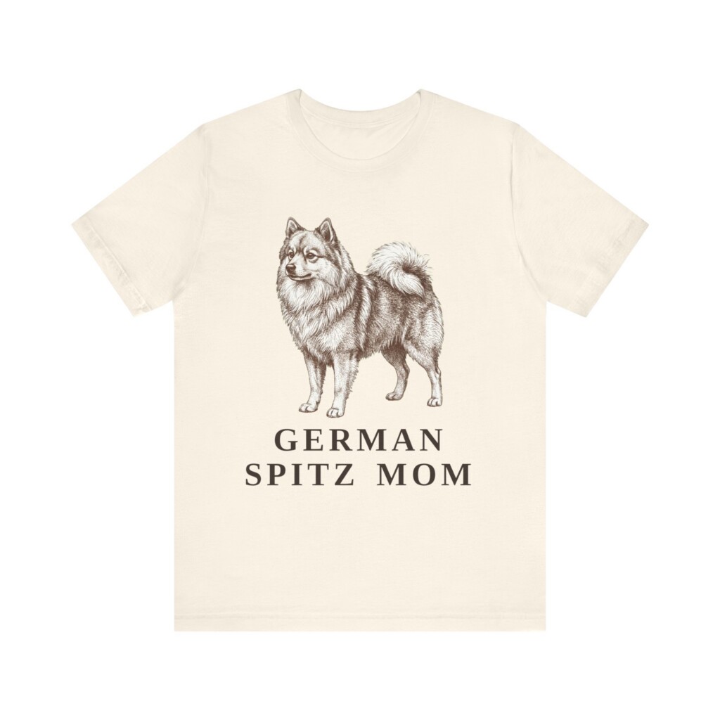 German Spitz Mom Shirt, Vintage Dog Sketch Tee, Dog Mom Gift