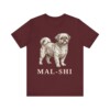 Mal-Shi Shirt, Vintage Dog Sketch Tee, Dog Lover Gift