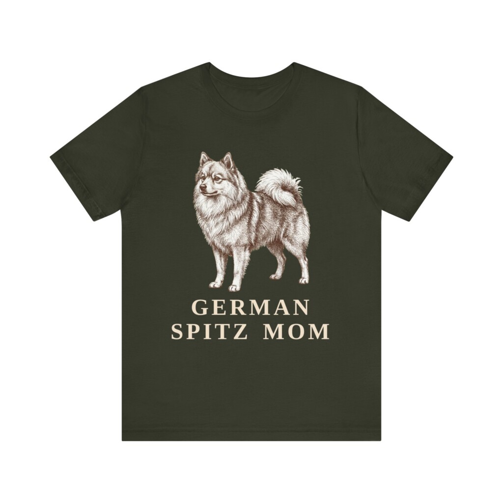 German Spitz Mom Shirt, Vintage Dog Sketch Tee, Dog Mom Gift