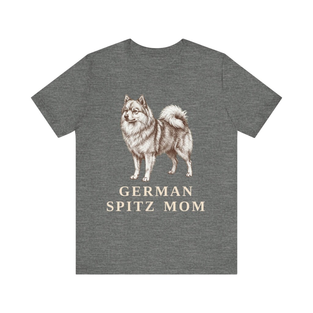 German Spitz Mom Shirt, Vintage Dog Sketch Tee, Dog Mom Gift