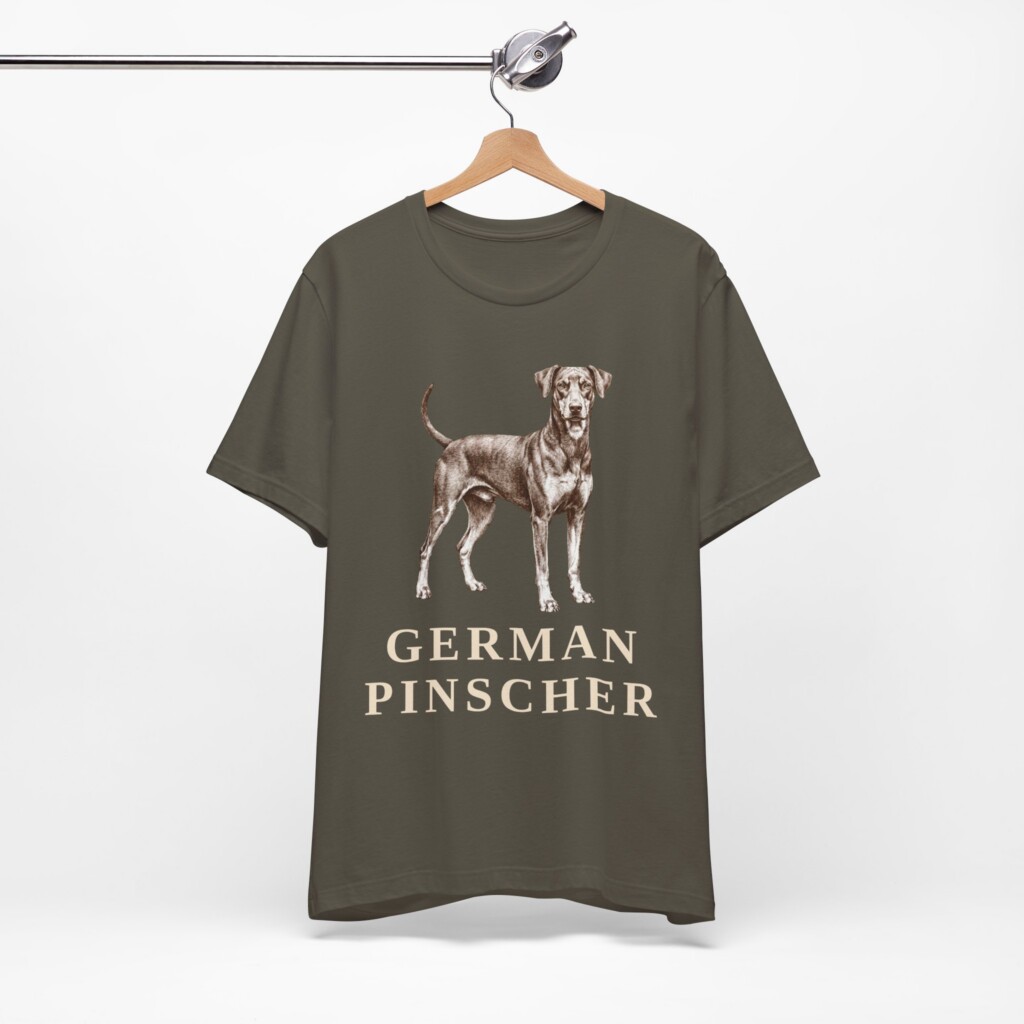 German Pinscher Shirt, Vintage Dog Sketch Tee, Dog Lover Gift