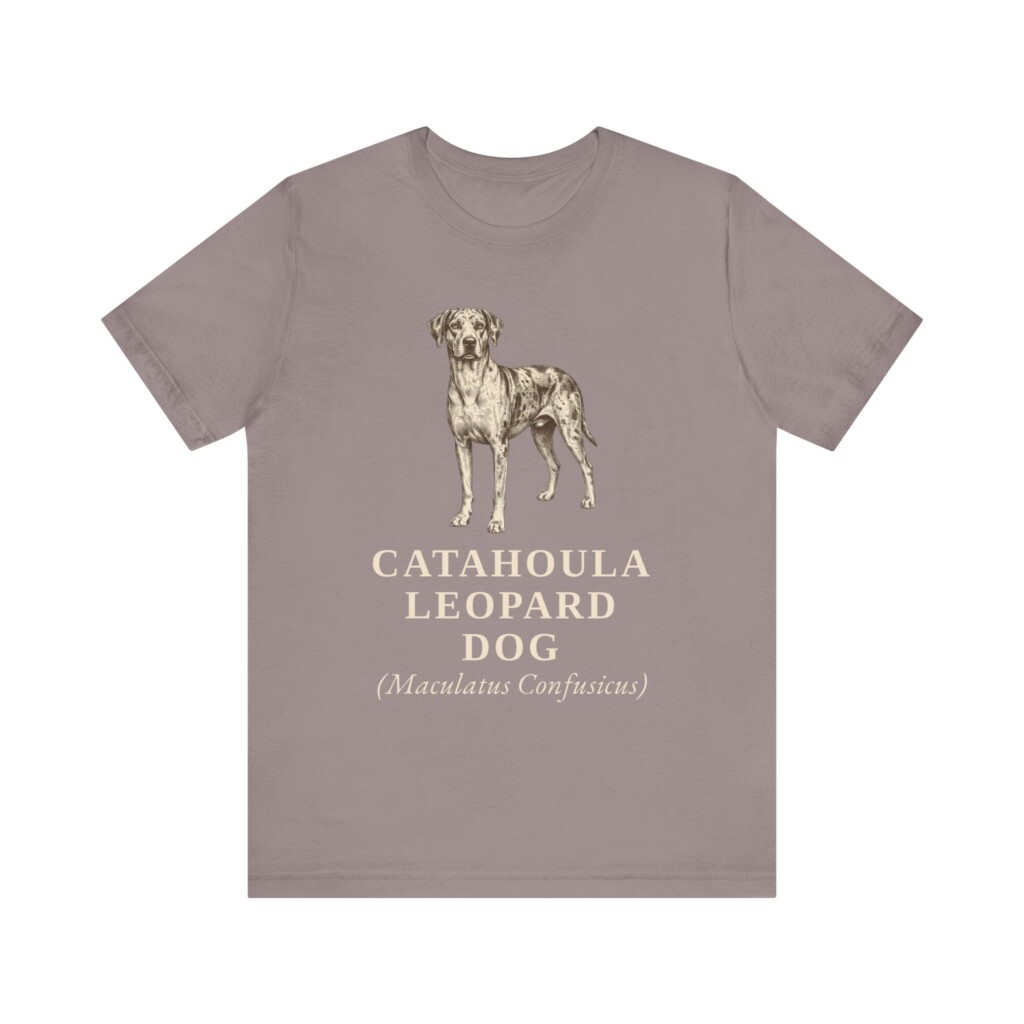 Catahoula Leopard Dog Latin Shirt, Vintage Dog Sketch Tee, Dog Latin Gift