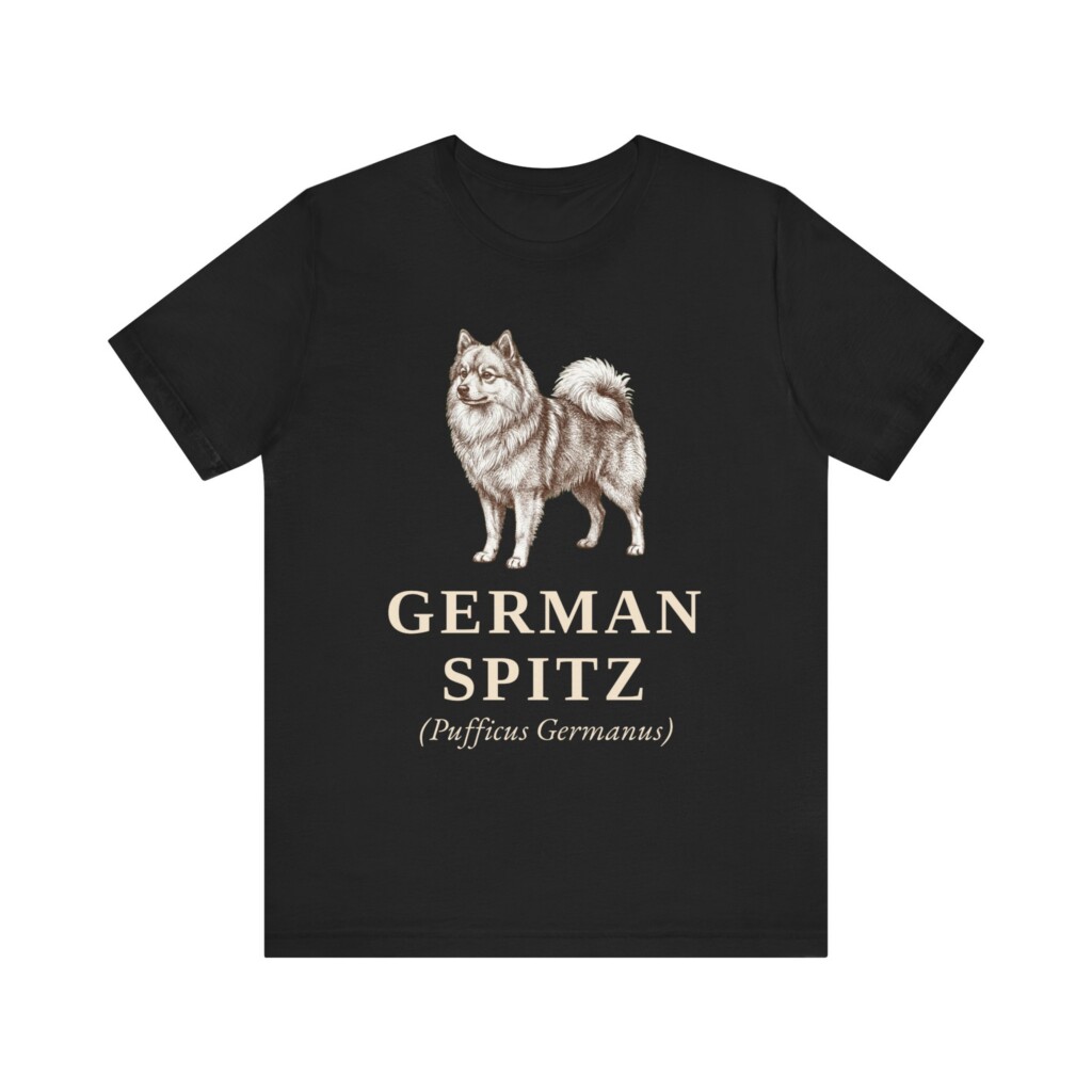 German Spitz Latin Shirt, Vintage Dog Sketch Tee, Dog Latin Gift