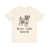 Mal-Shi Mom Shirt, Vintage Dog Sketch Tee, Dog Mom Gift