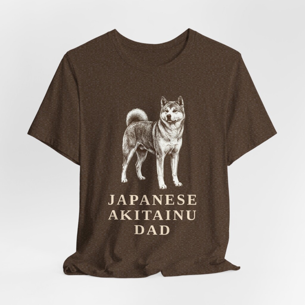 Japanese Akitainu Dad Shirt, Vintage Dog Sketch Tee, Dog Dad Gift Japanese Akitainu Dad Shirt, Vintage Dog Sketch Tee, Dog Dad Gift