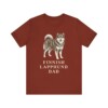 Finnish Lapphund Dad Shirt, Vintage Dog Sketch Tee, Dog Dad Gift Finnish Lapphund Dad Shirt, Vintage Dog Sketch Tee, Dog Dad Gift