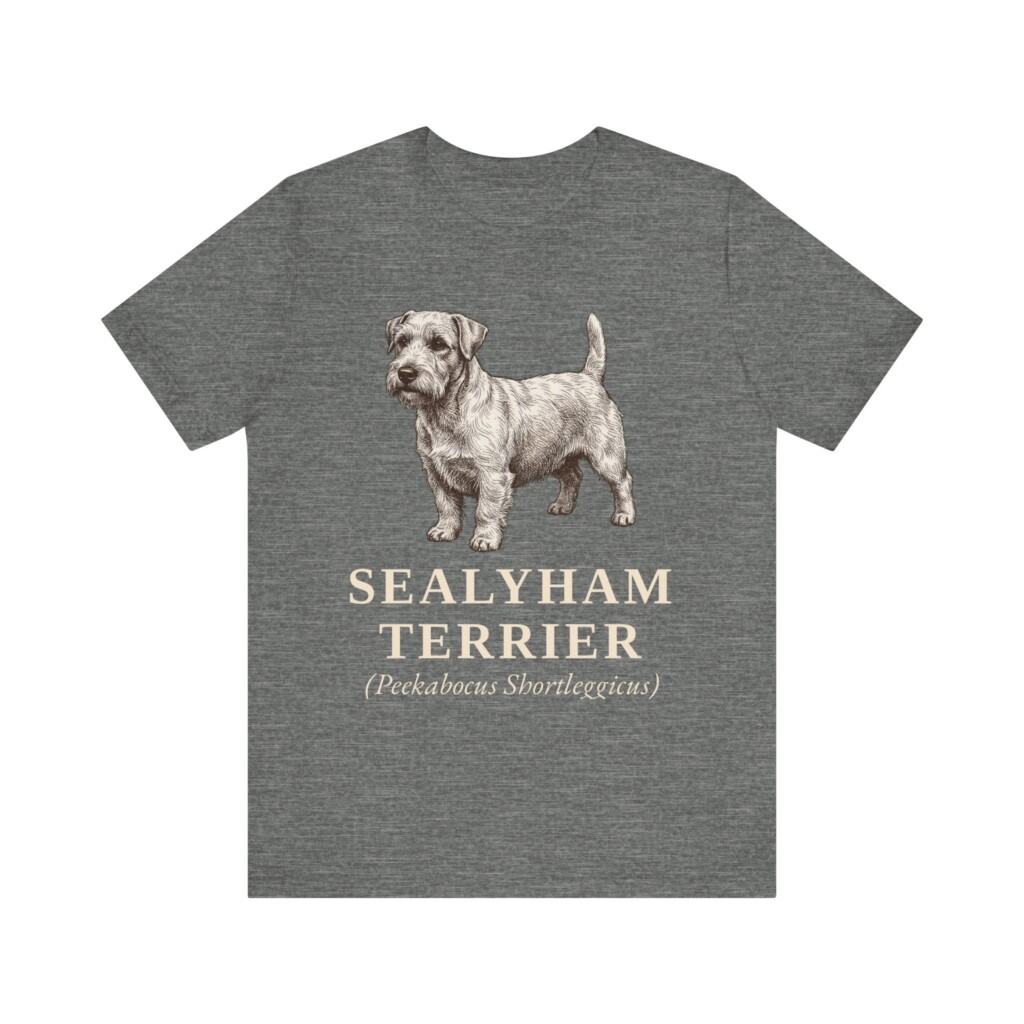 Sealyham Terrier Latin Shirt, Vintage Dog Sketch Tee, Dog Latin Gift