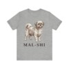 Mal-Shi Shirt, Vintage Dog Sketch Tee, Dog Lover Gift