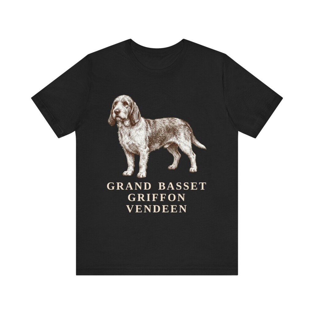 Grand Basset Griffon Vendeen Shirt, Vintage Dog Sketch Tee, Dog Lover Gift